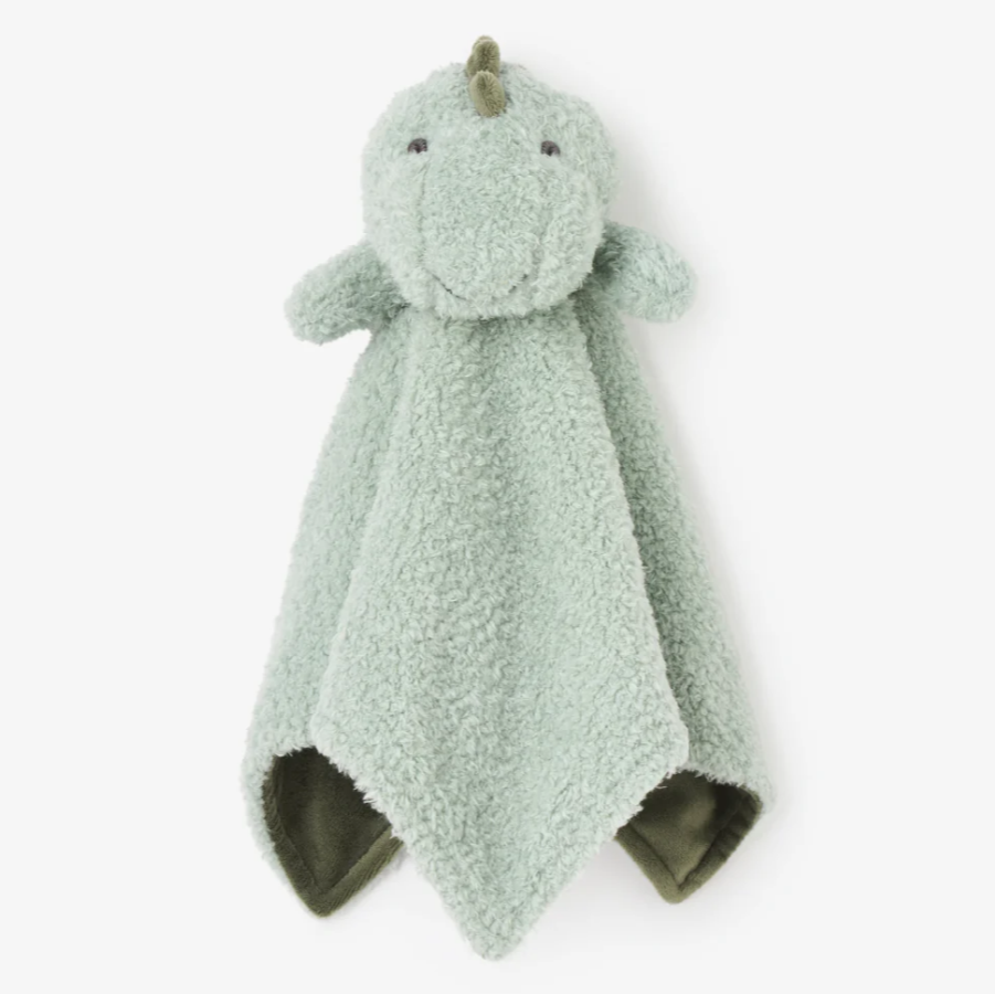 Elegant Baby Sage Dinosaur Baby Security Blankie