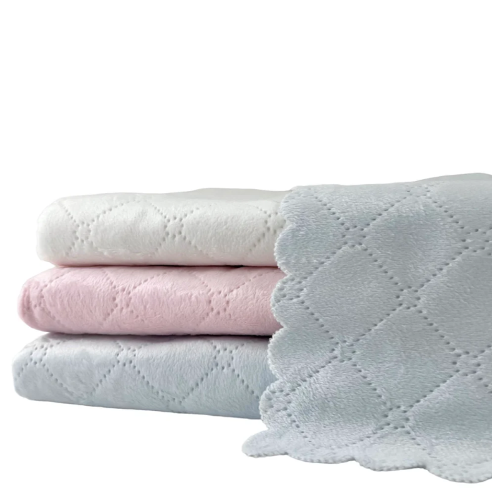 A Soft Idea Nana's Single Face Quilted Plush Baby Blanket