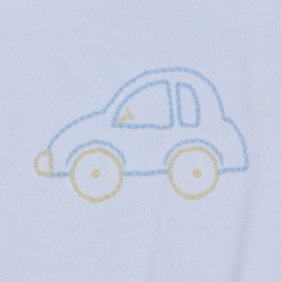 Baby Sen White Bailey Diaper Set, Car