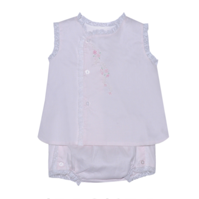 Baby Sen Pink Blanche Diaper Set