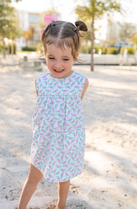 Mint Magnolia Lucy Dress, Waverly Watermelons