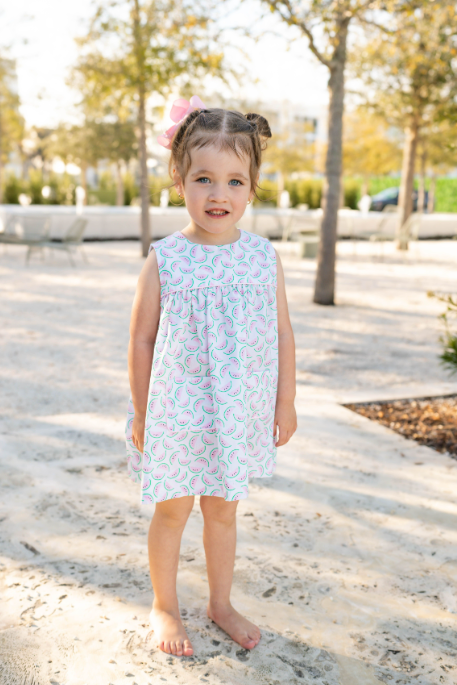 Mint Magnolia Lucy Dress, Waverly Watermelons