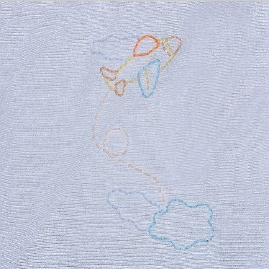 Baby Sen Blue Avery Diaper Set, Airplane