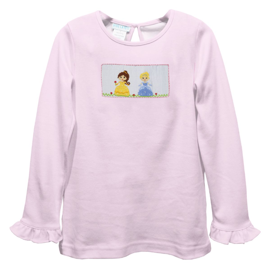 Vive La Fete Princess Smocked Pink T-Shirt