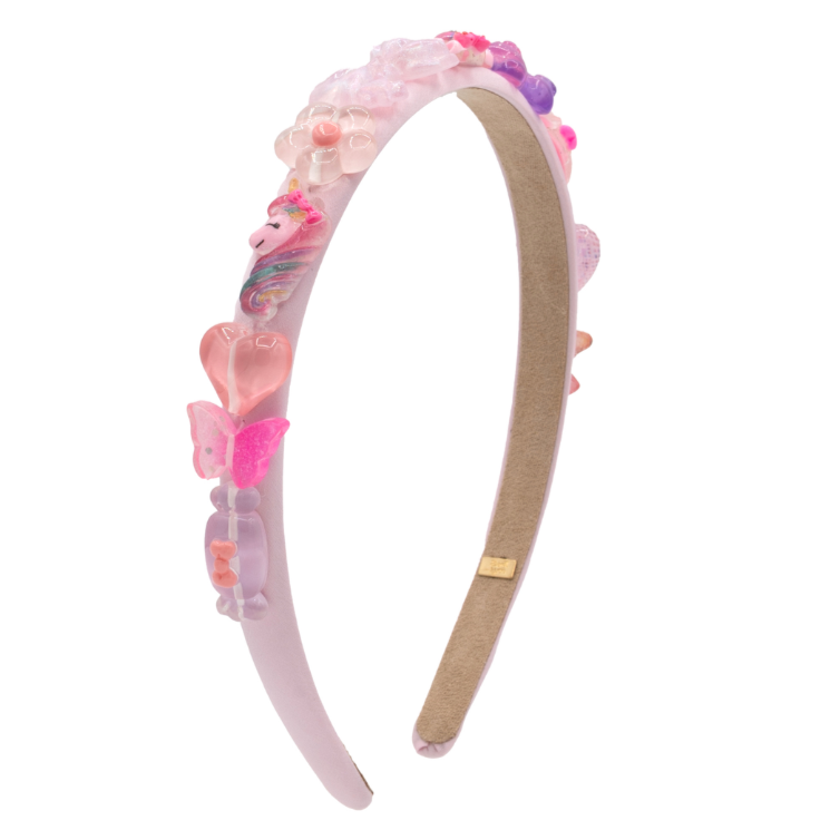 Bari Lynn Satin Thin Charm Headband
