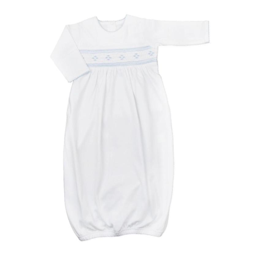 Baby Threads Smocked Argyle Daygown