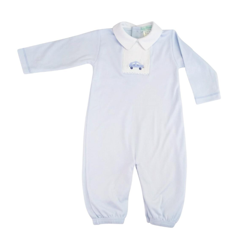 Baby Threads Cars Smocked Converter Gown