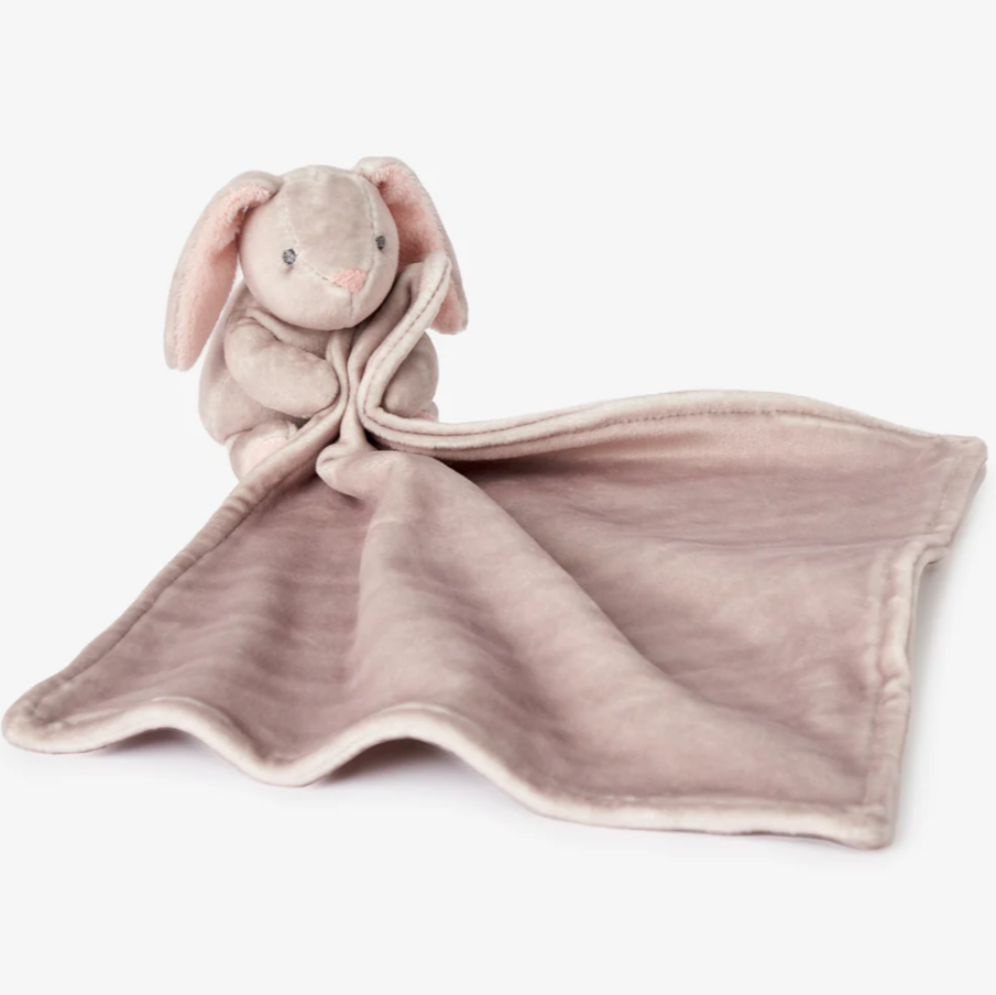 Elegant Baby Boxed Lovie Bunny with Velour Blankie