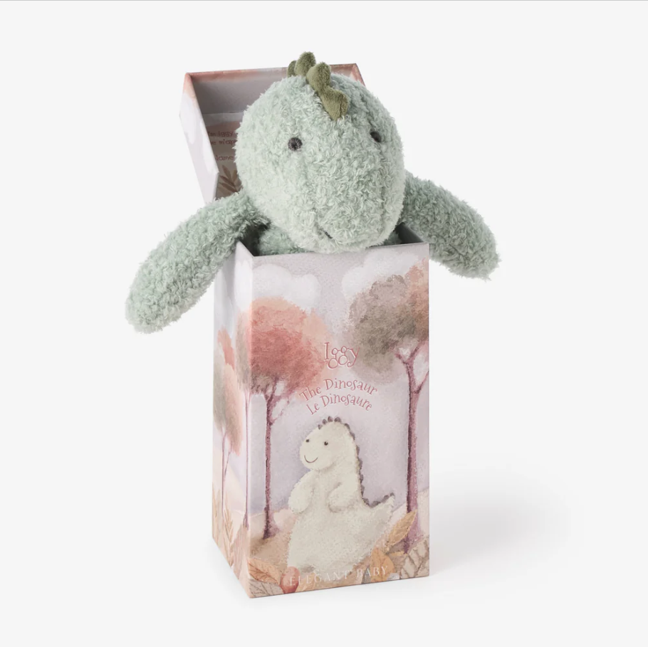 Elegant Baby Sage Dinosaur Snuggler