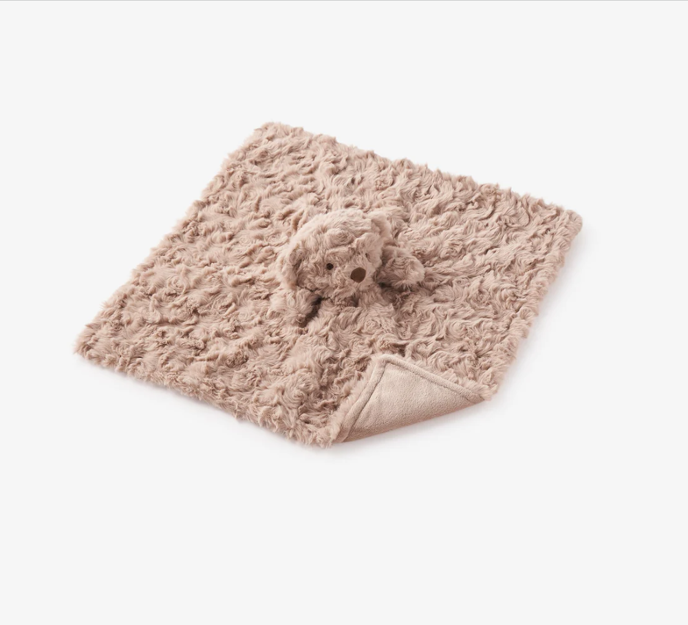 Elegant Baby Brown Bear Blankie