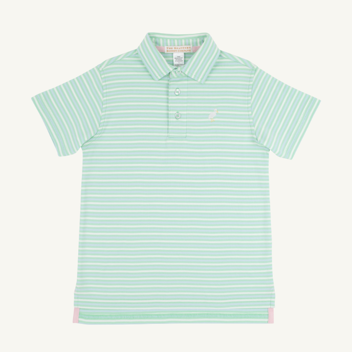 Beaufort Bonnet Prim & Proper Polo, Summer County Stripe