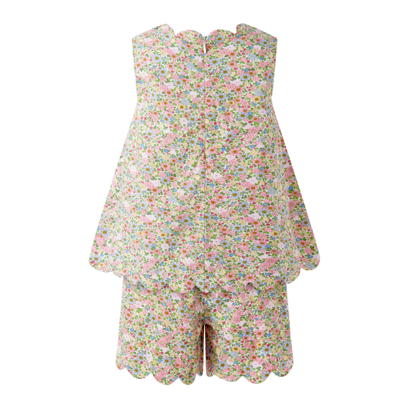 Rachel Riley Floral Scalloped Set