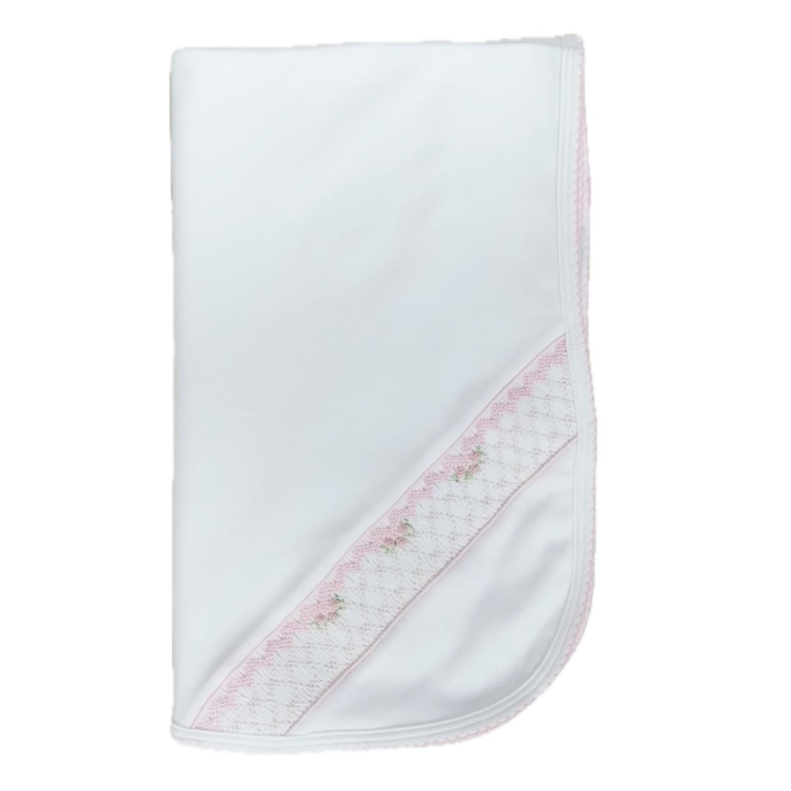 Baby Threads Eden Rosebud Smocked Blanket
