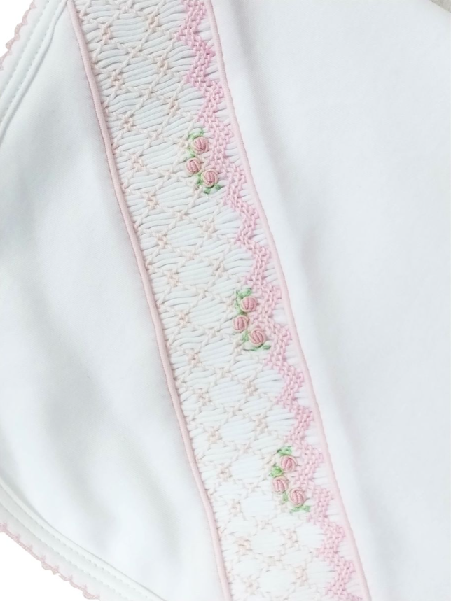 Baby Threads Eden Rosebud Smocked Blanket