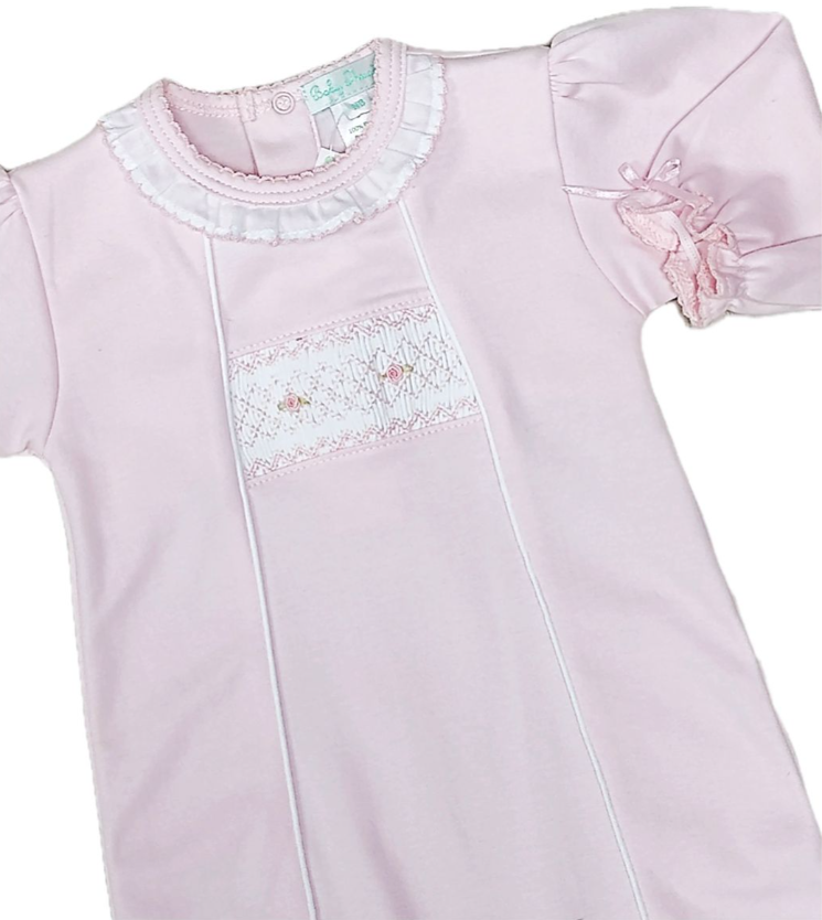 Baby Threads Classic Pink Collection Smocked Converter