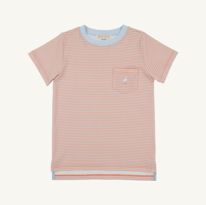Beaufort Bonnet Carter Crewneck, Seashore Sherbet Stripe