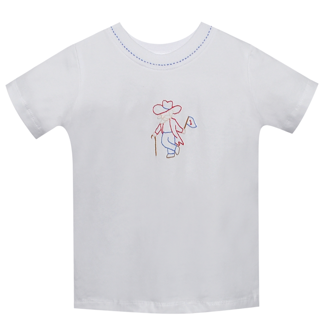 Southern Saturday Rebel with Flag Red/Blue T-Shirt