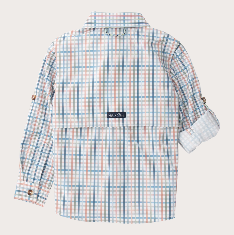 Prodoh Founders Fishing Shirt, Arona Sullivans Island Plaid
