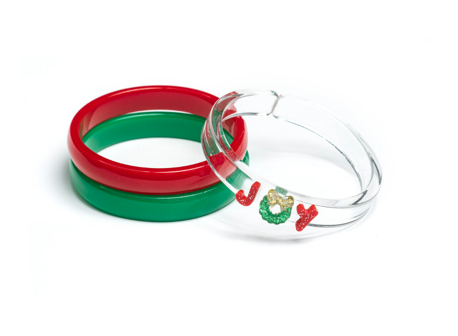 Lilies & Roses Joy Red Green Mix Bangles