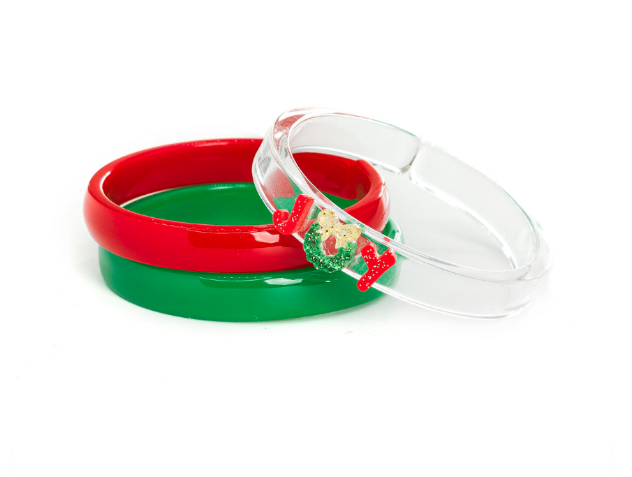 Lilies & Roses Joy Red Green Mix Bangles