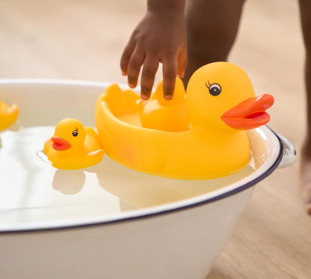 Elegant Baby Rubber Duck Family Bath Set