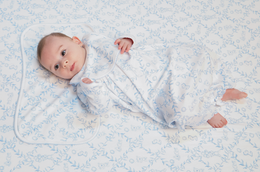 Nella Pima Blue Bears Trellace Gown