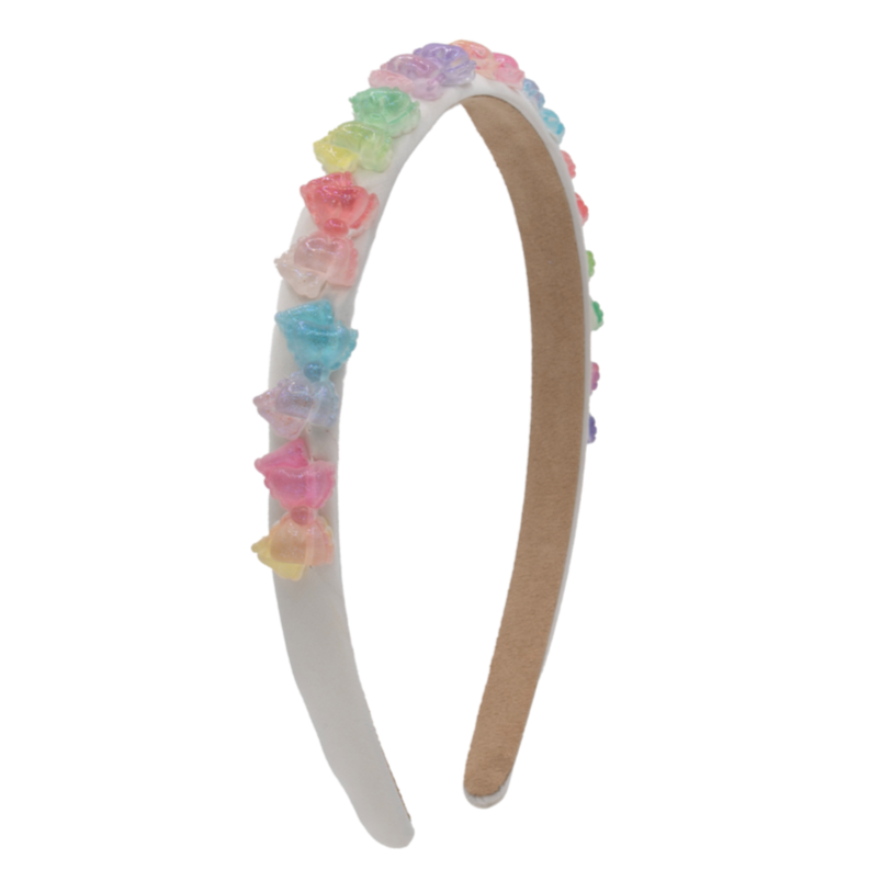 Bari Lynn Crystallized Satin Bow Headband