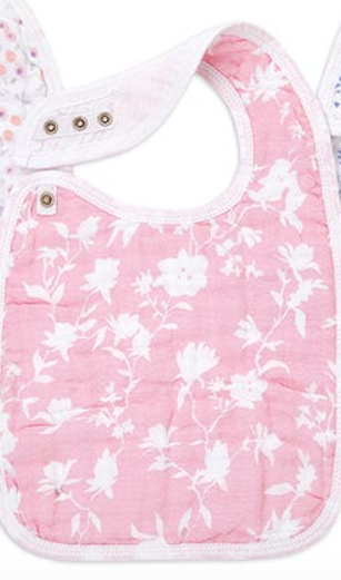 Aden & Anais Ma Fleur Classic Snap Bibs
