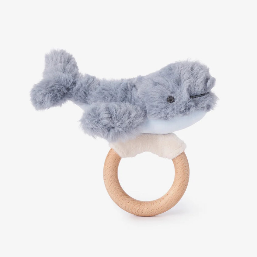 Elegant Baby Plush Ring Rattle