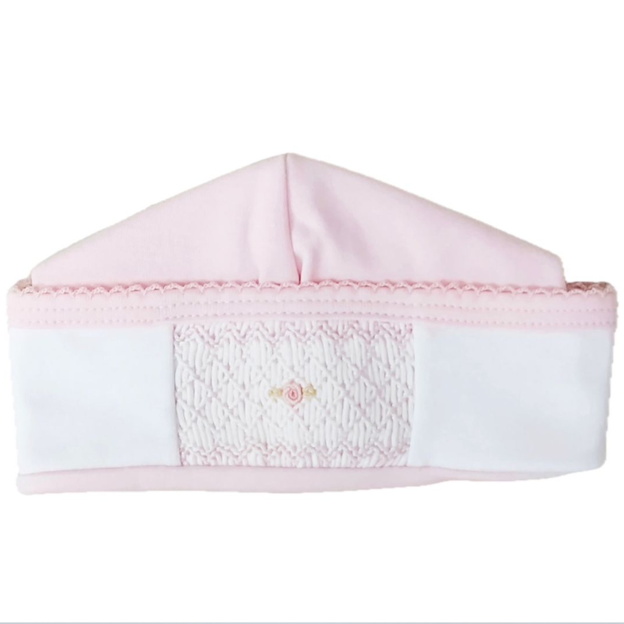 Baby Threads Classic Pink Collection Smocked Hat