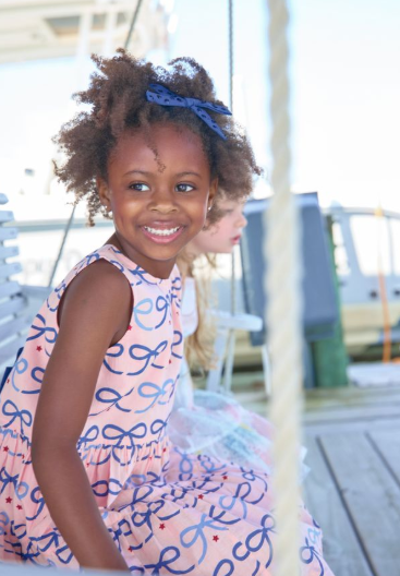 Pink Chicken Eloise Dress, Pink Bows