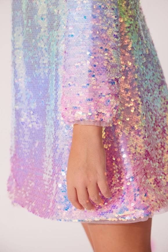 Lola & The Boys Sequin Ombre Party Dress