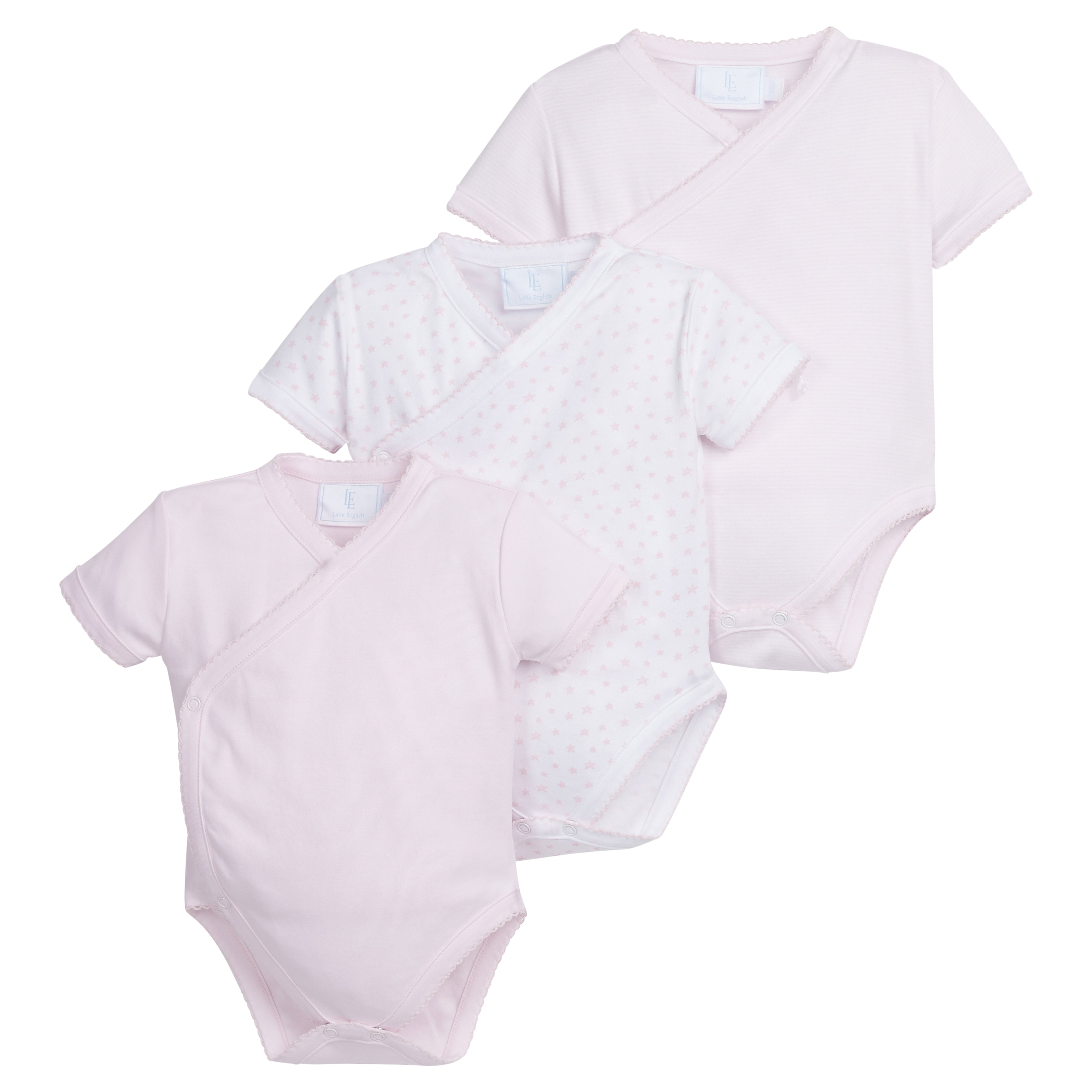 Little English Onesies, Light Pink