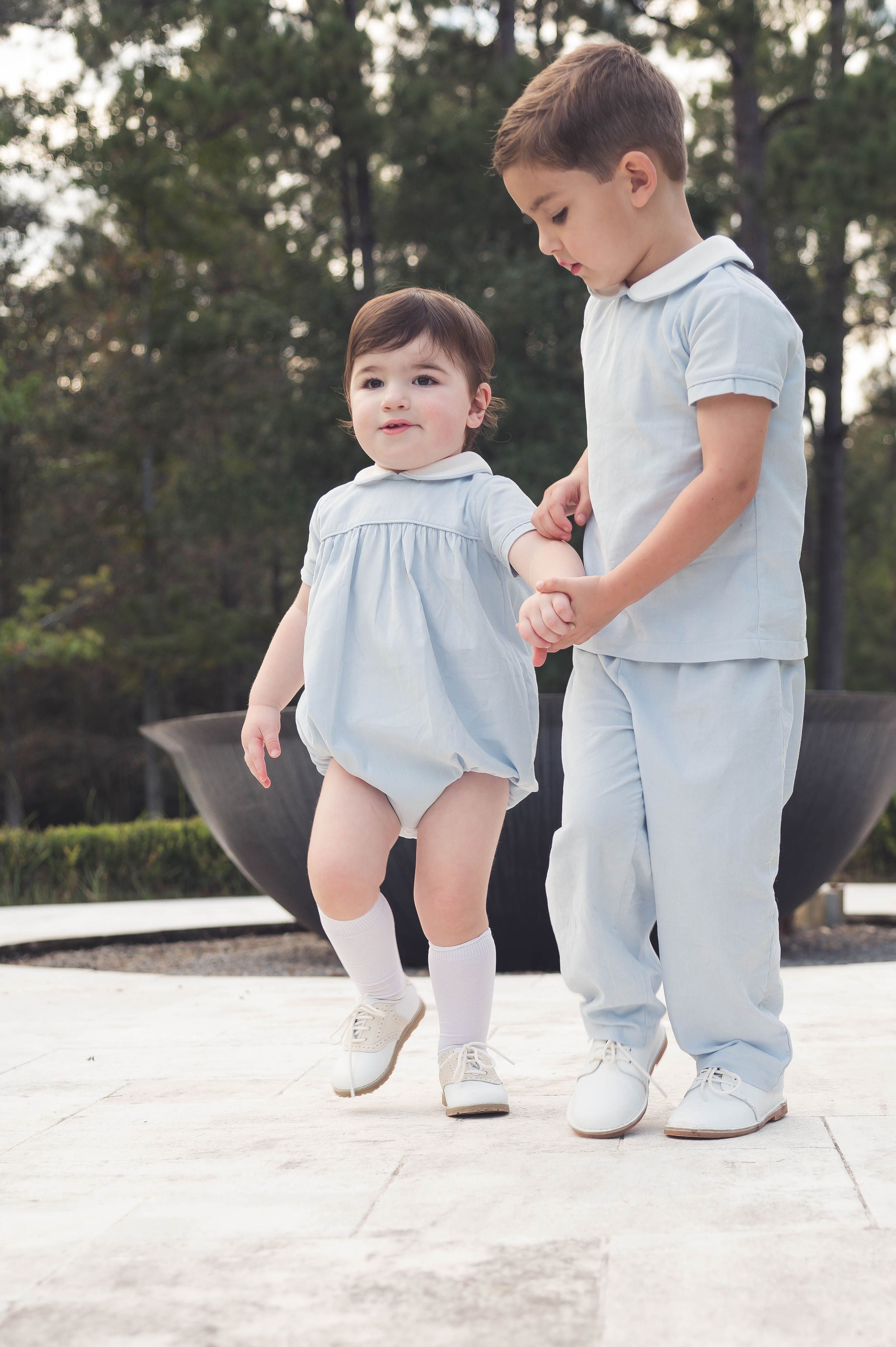 Lullaby Set Covington Bubble, Princeton Blue Corduroy