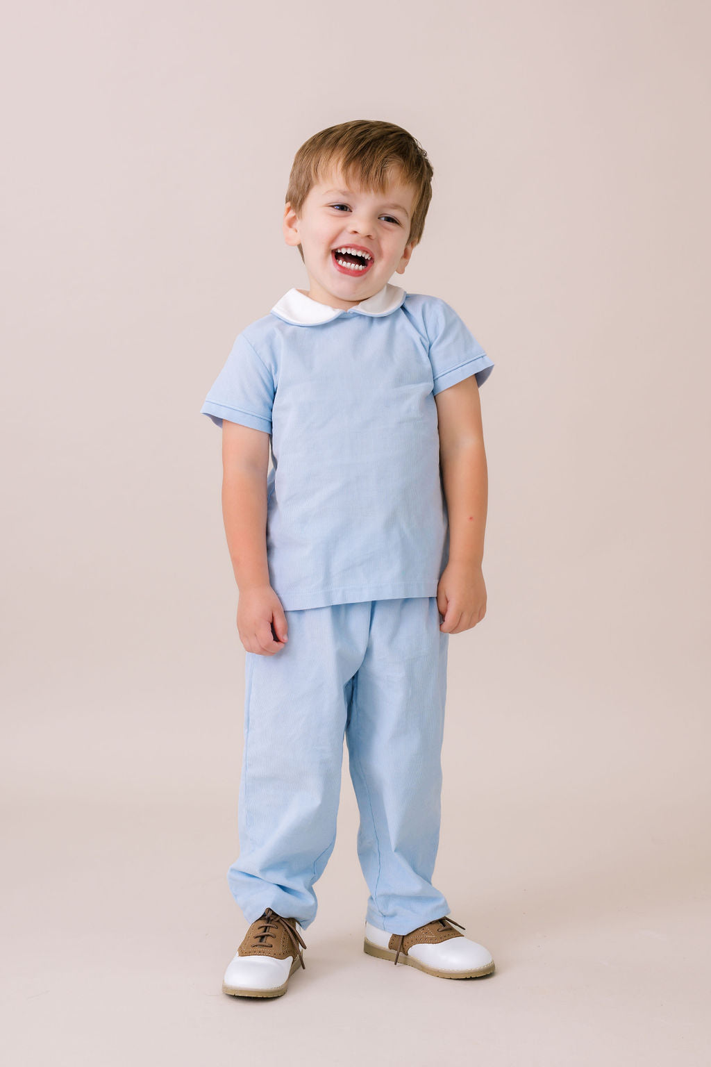 Lullaby Set Sibley Pant Set, Princeton Blue Corduroy