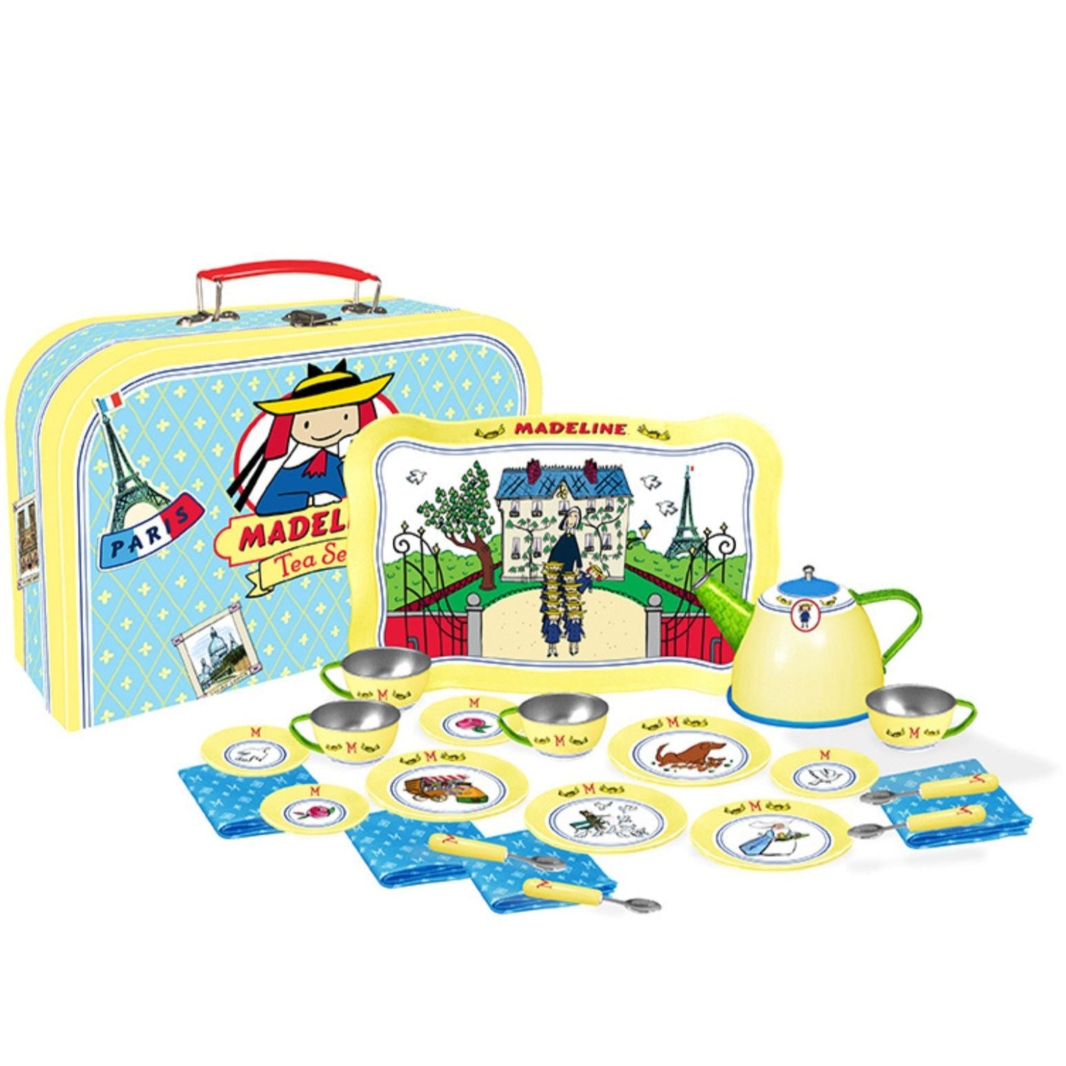 Yottoy Classic Madeline Tin Tea Set Toy