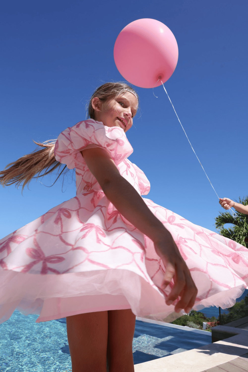 Lola & The Boys Sparkle Pretty Bows Dress