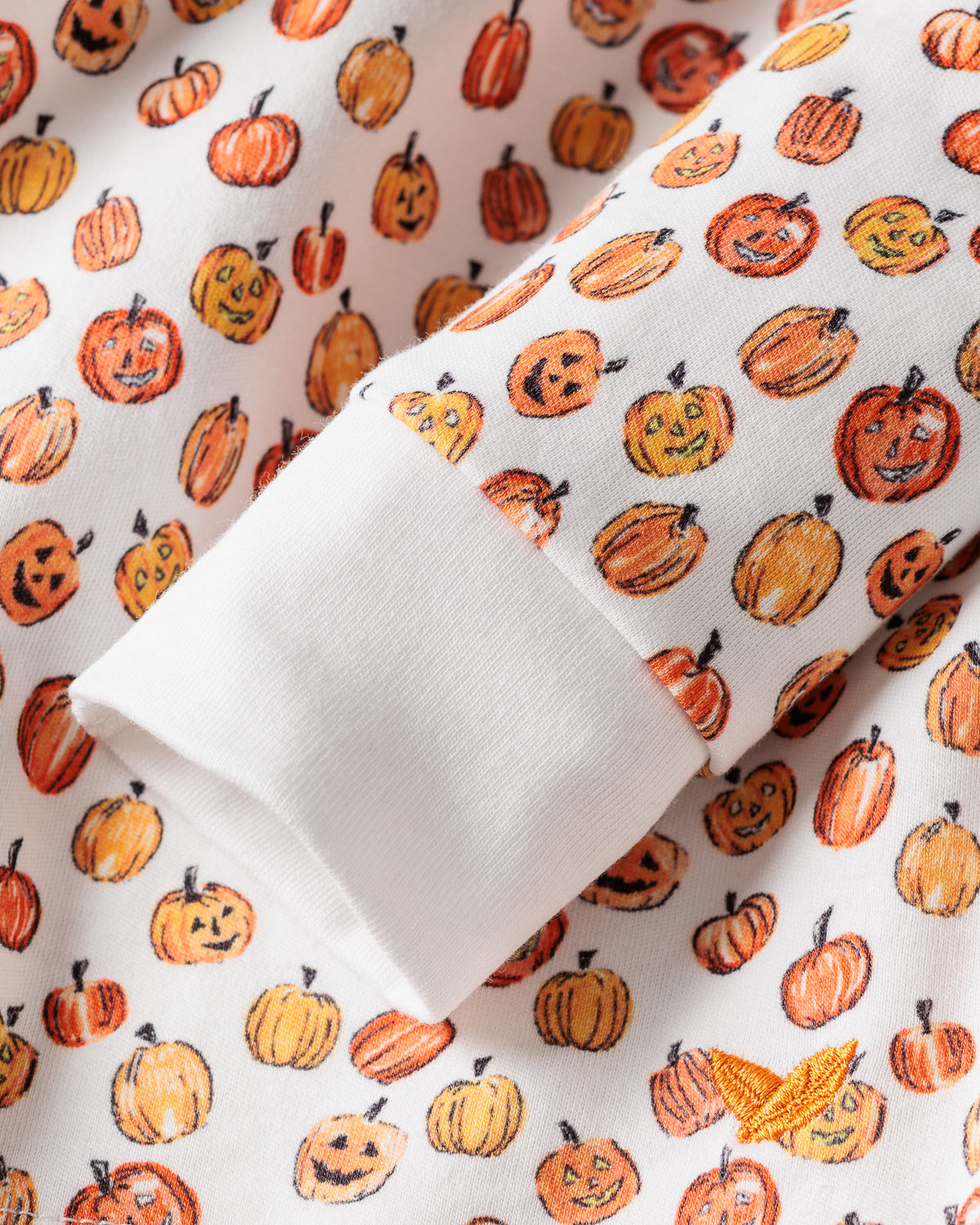 Petite Plume Pima Snug Fit Pajama Set, Pumpkin Patch