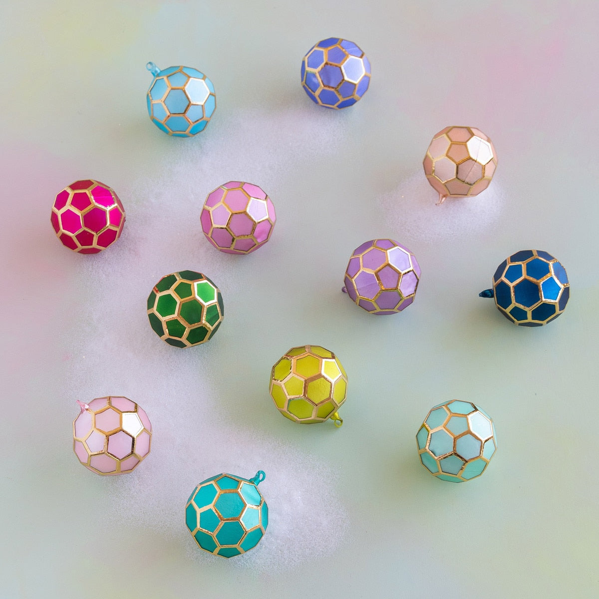 Glitterville Satin Geometric Ornament