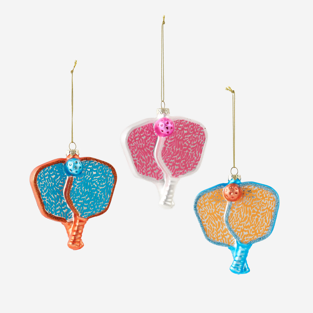 One Hundred 80 Degrees Pickle Ball Ornament