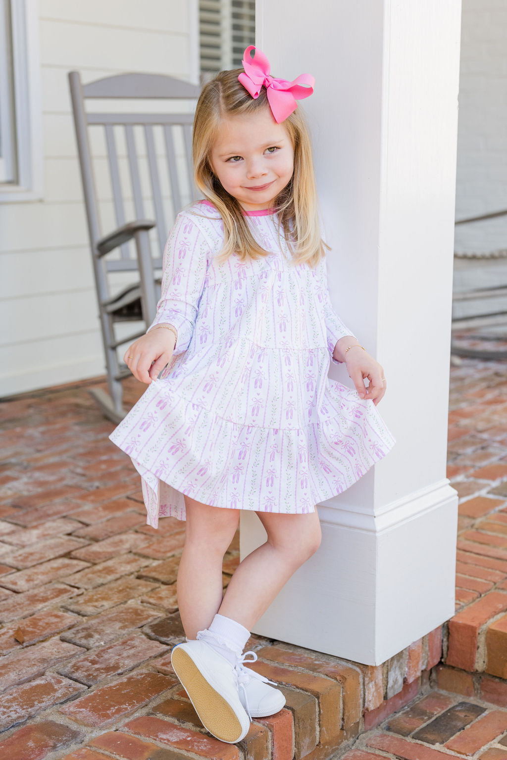James & Lottie Tally Twirl Dress, On Pointe Knit
