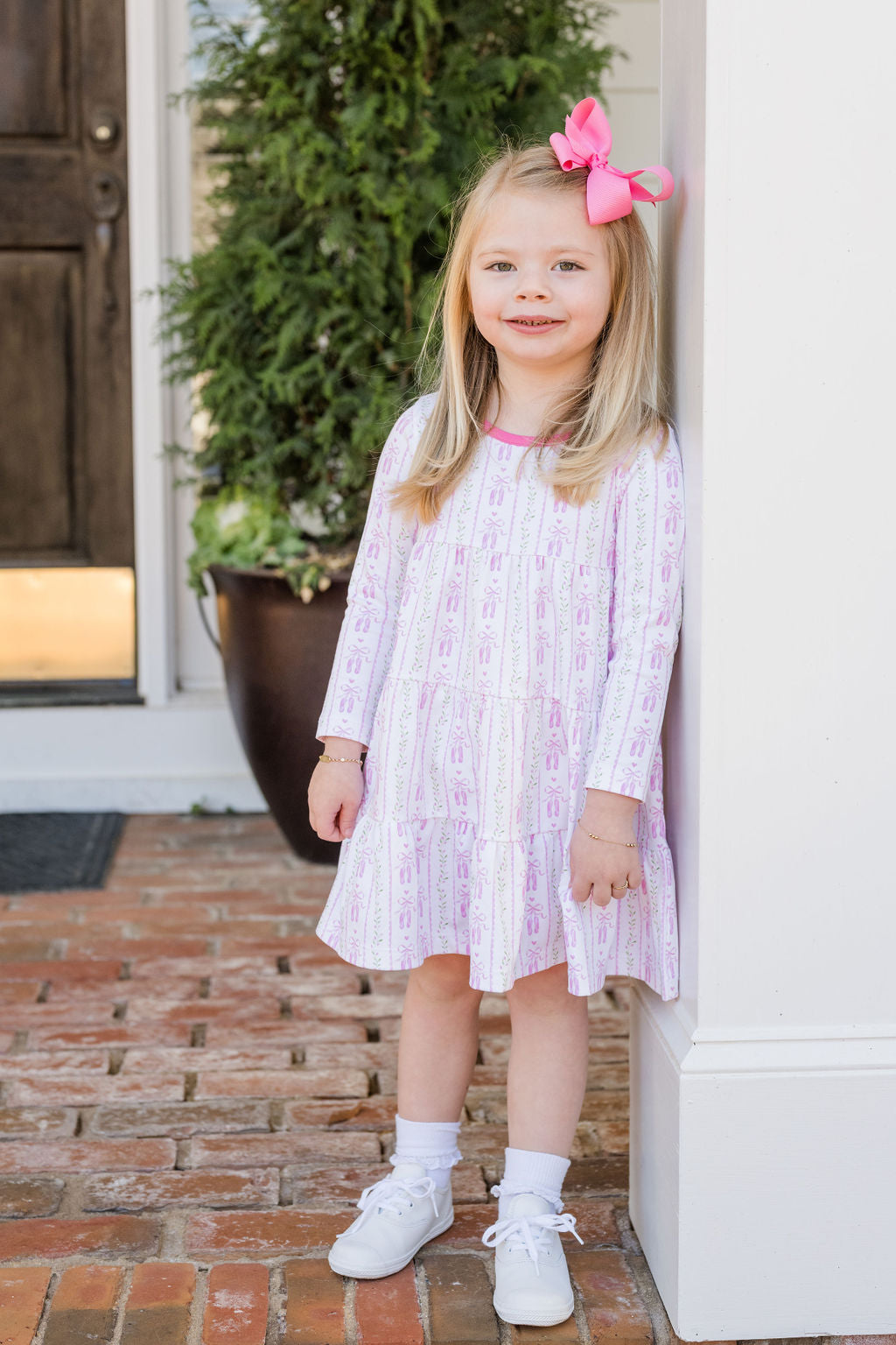 James & Lottie Tally Twirl Dress, On Pointe Knit