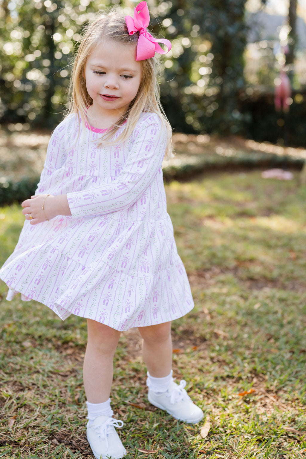 James & Lottie Tally Twirl Dress, On Pointe Knit