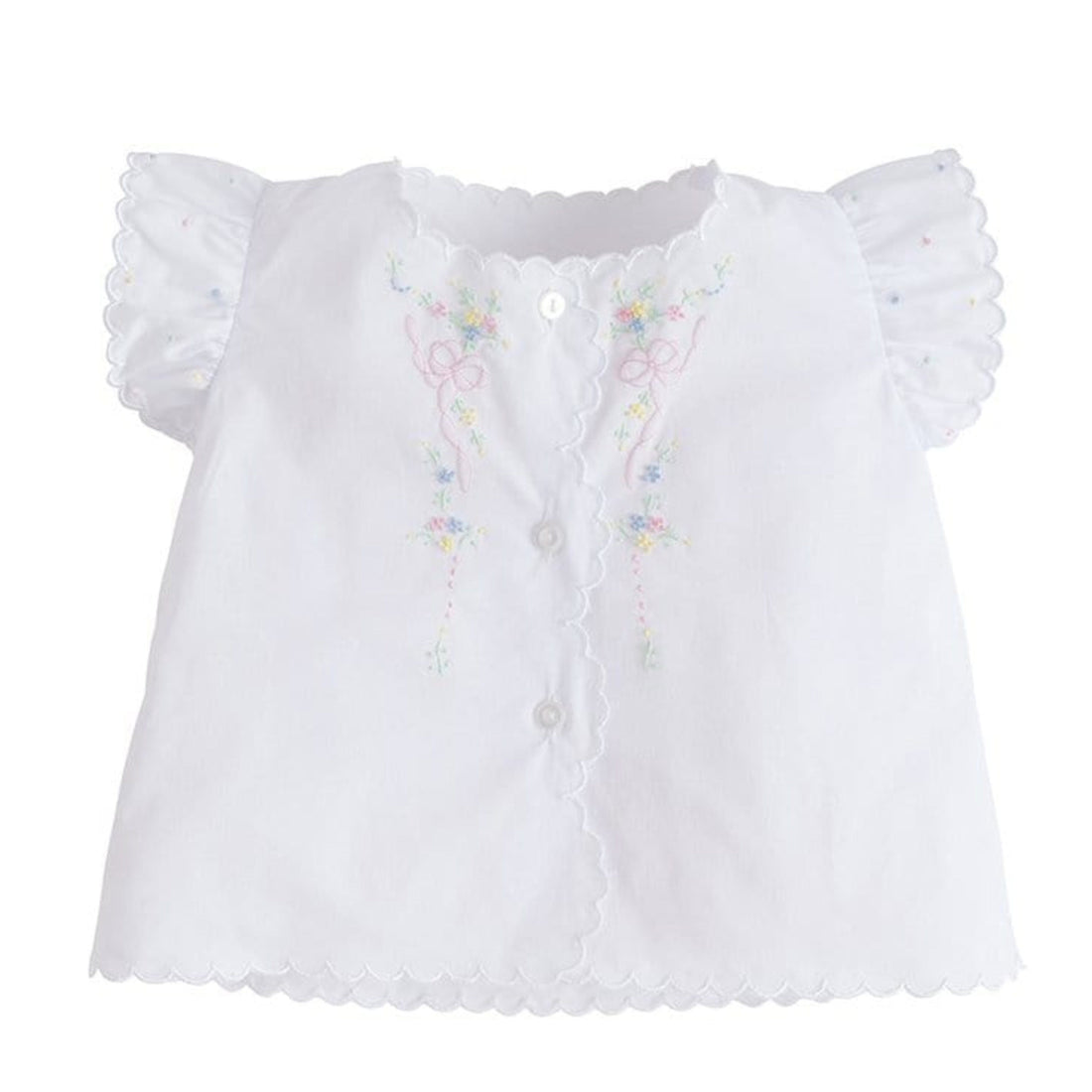 Little English Tea Blouse with Bow Bloomers, Bow & Flower