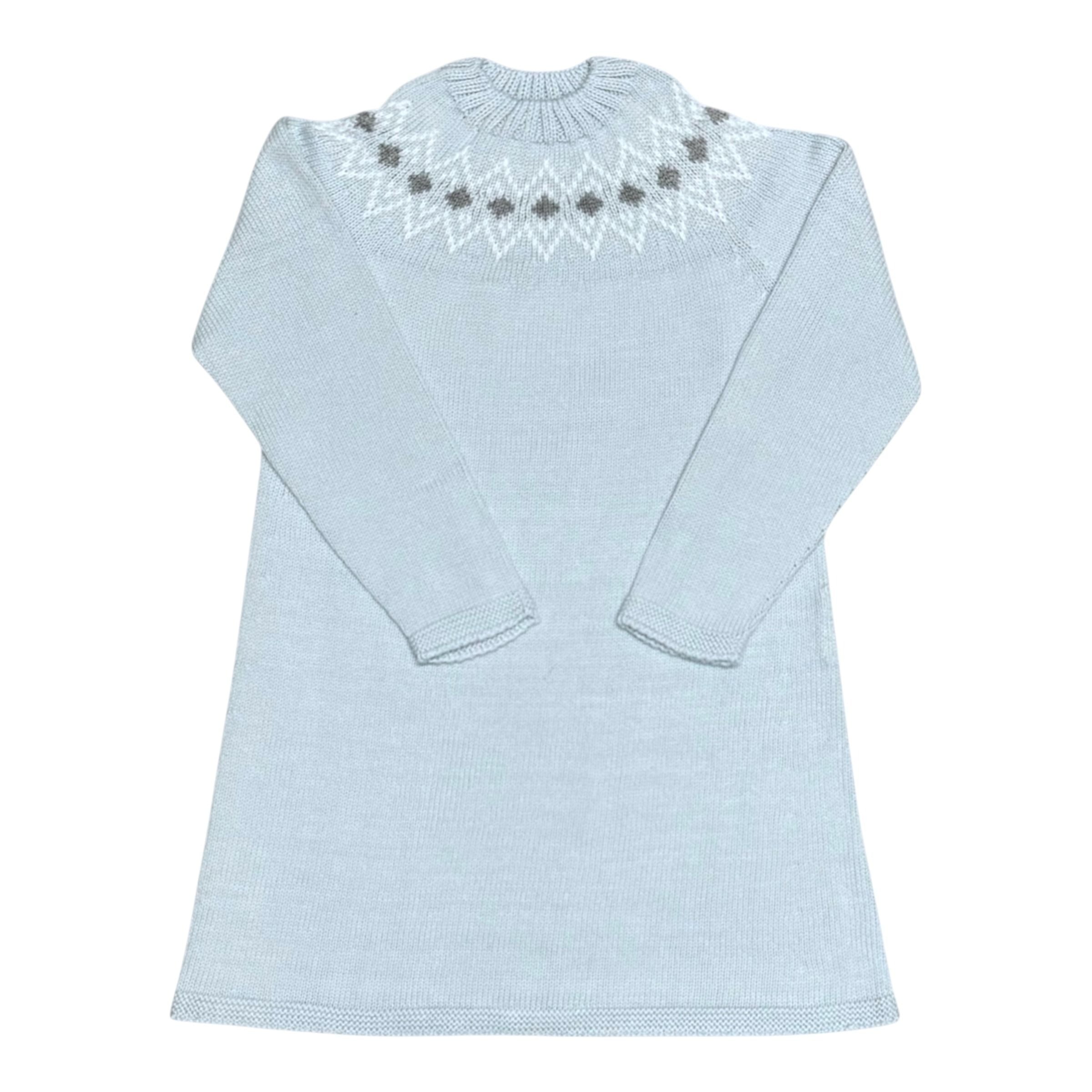 Mi Lucero Diamond Fair Isle Dress