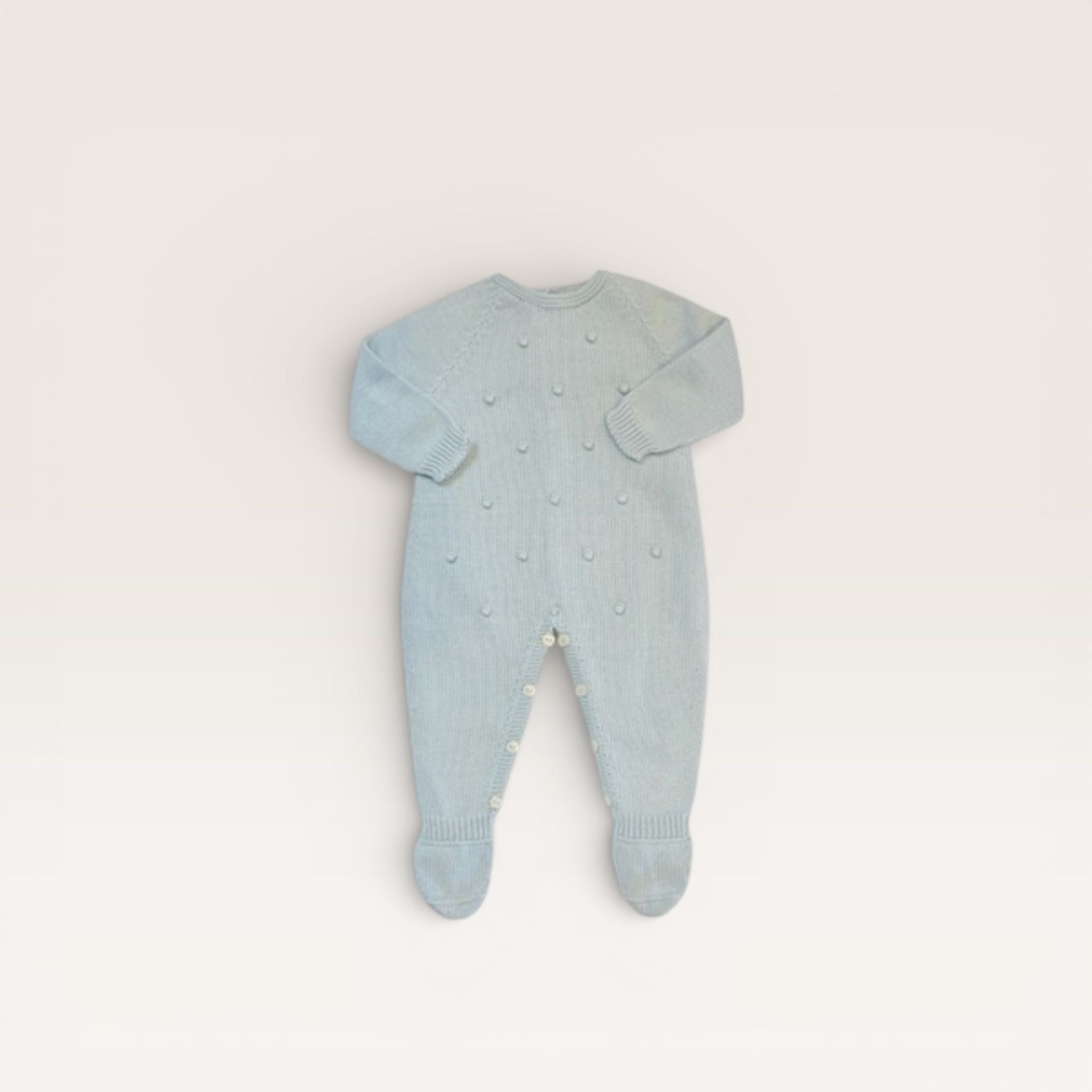 Mi Lucero Raised Dot Footed Romper