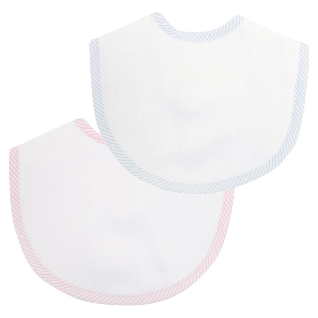 3 Martha's Seersucker Stripe Bib