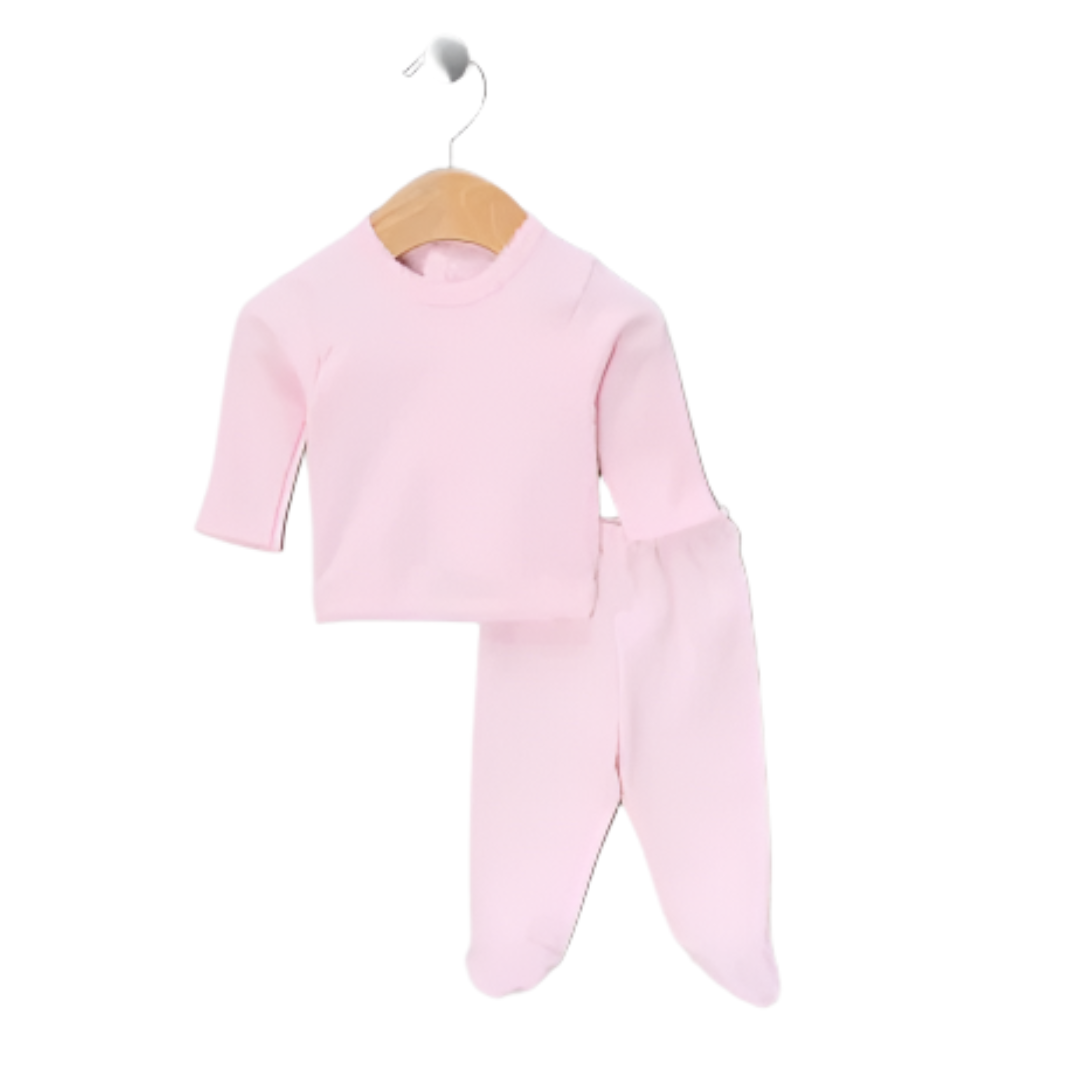 Babidu Baby Two Piece Set, Pink