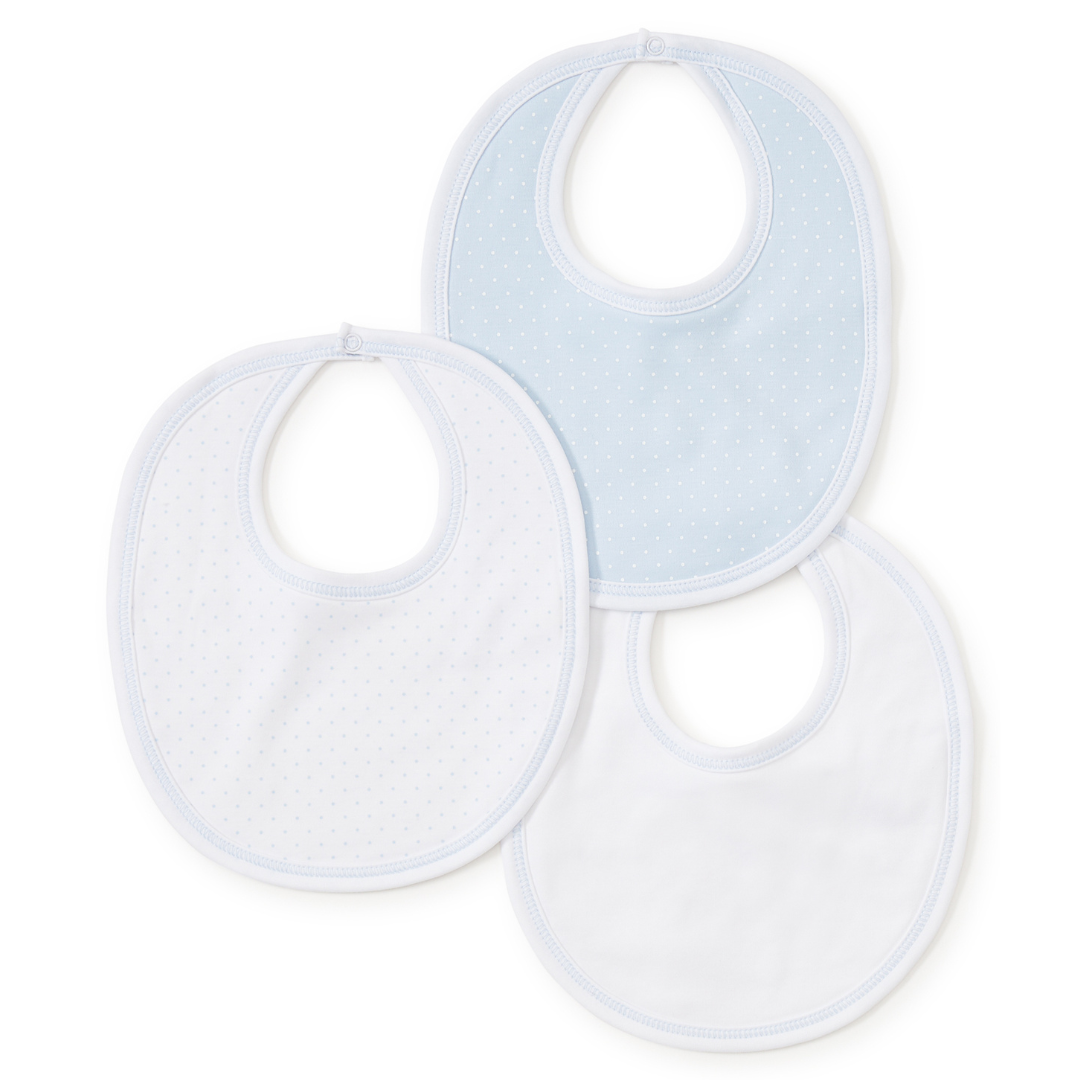 Kissy Kissy Bibs, Light Blue Dot Variety