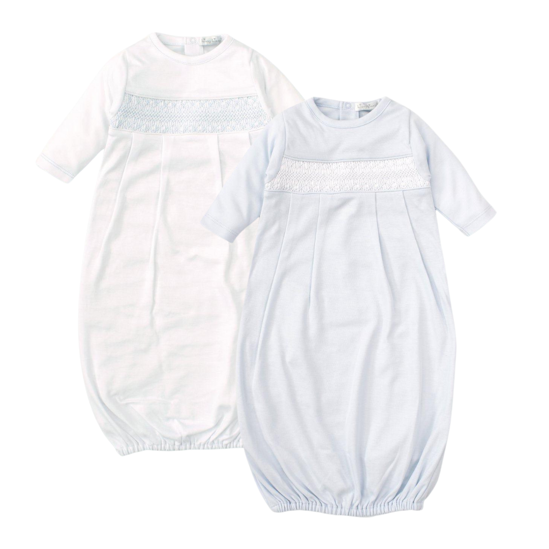 Kissy Kissy Hand Smocked CLB Charmed Sack Gown